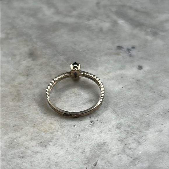 Vintage Sapphire Rope Design Ring, Size 6, Simulated Sapphire, 1970-1980’s Ring - Picture 8 of 10